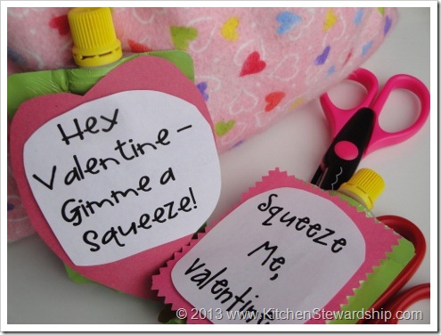 Healthy Valentine's Cards for Kids)