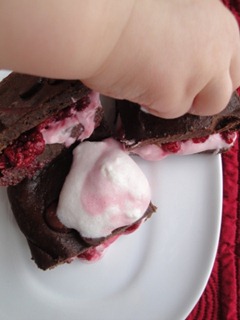Valentine's Day Raspberry Brownies