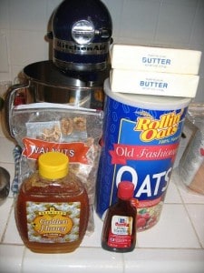 healthy granola bar recipe ingredients