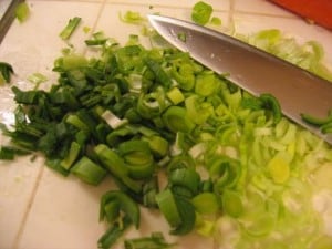 All cut up and ready for soup!