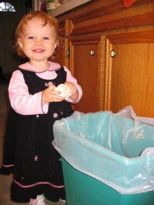 IMG_8041 Lovey Girl helped peel the garlic. "Garlic" was one of her first 40 words. She's a "Real Food" baby!