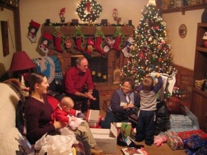 How much wrapping paper was purchased and tossed in this picture?