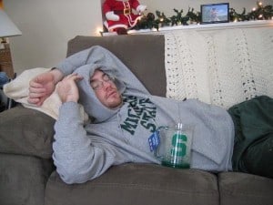 xmas wrapping tired