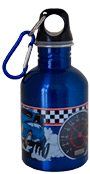 blue car stainless steel bottle