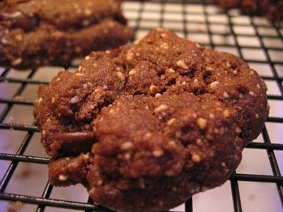small double chocolate chip grain free cookies (4) small double chocolate chip grain free cookies (4)