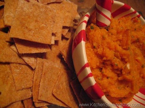 sweet potato garlic dip