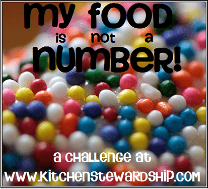 MY FOOD IS NOT A NUMBER