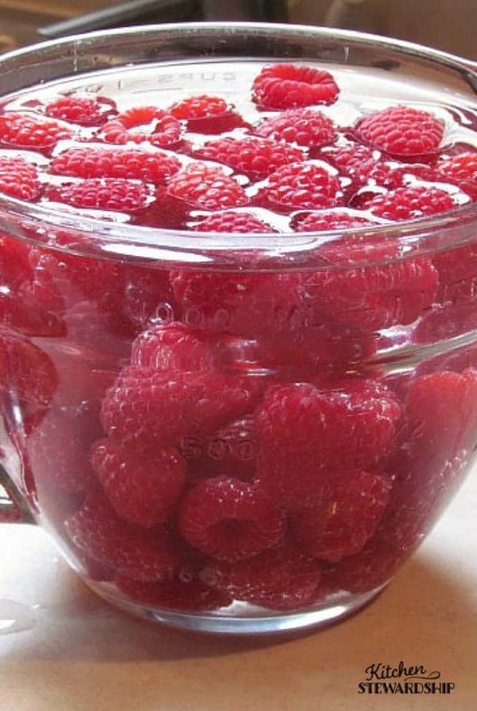 Clean Rasberry How to Clean Produce Naturally and Save Money