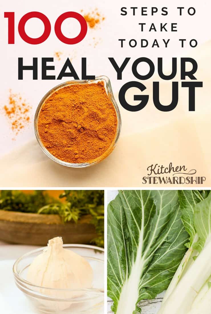 100 steps to take today to heal your gut - you can make little changes to prepare for a major detox or cleanse or gut healing protocol!