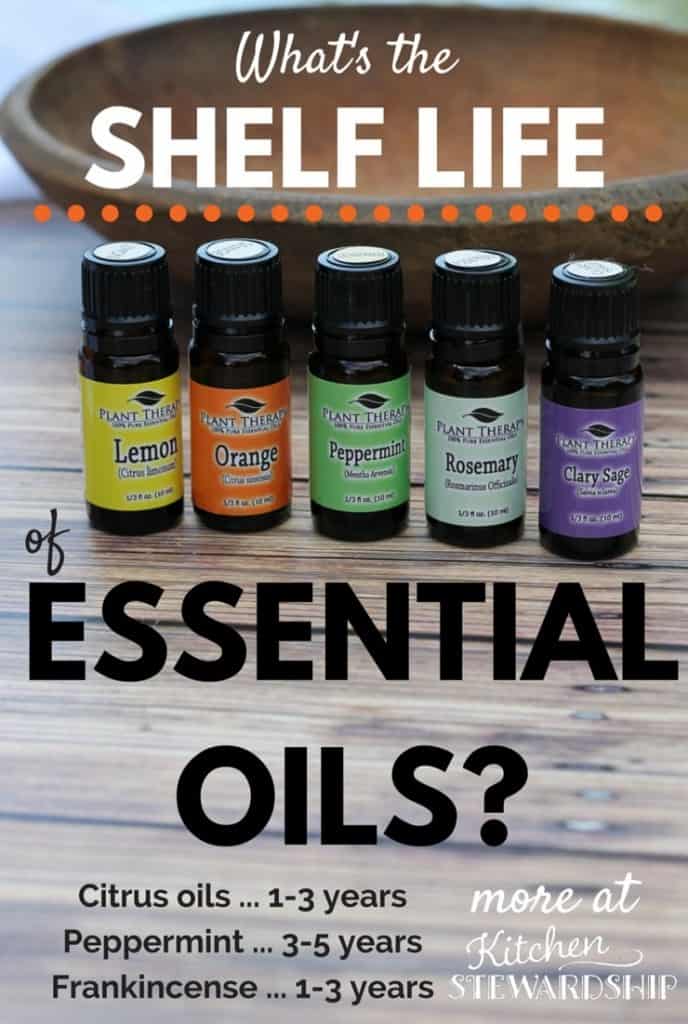 Shelf Life of Essential Oils printable