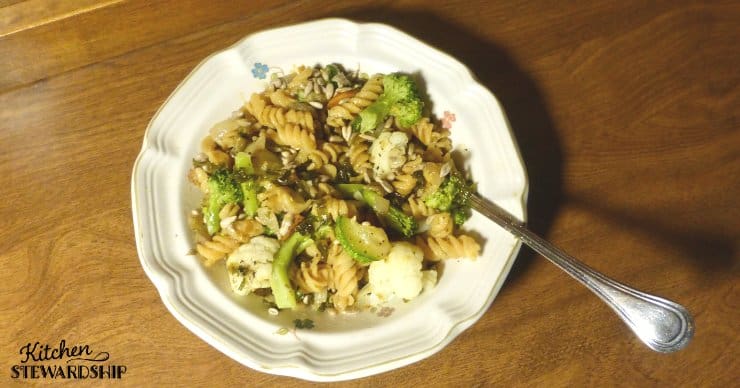 Bowl of pasta salad