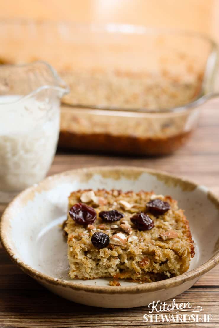 cherry almond baked oatmeal recipe
