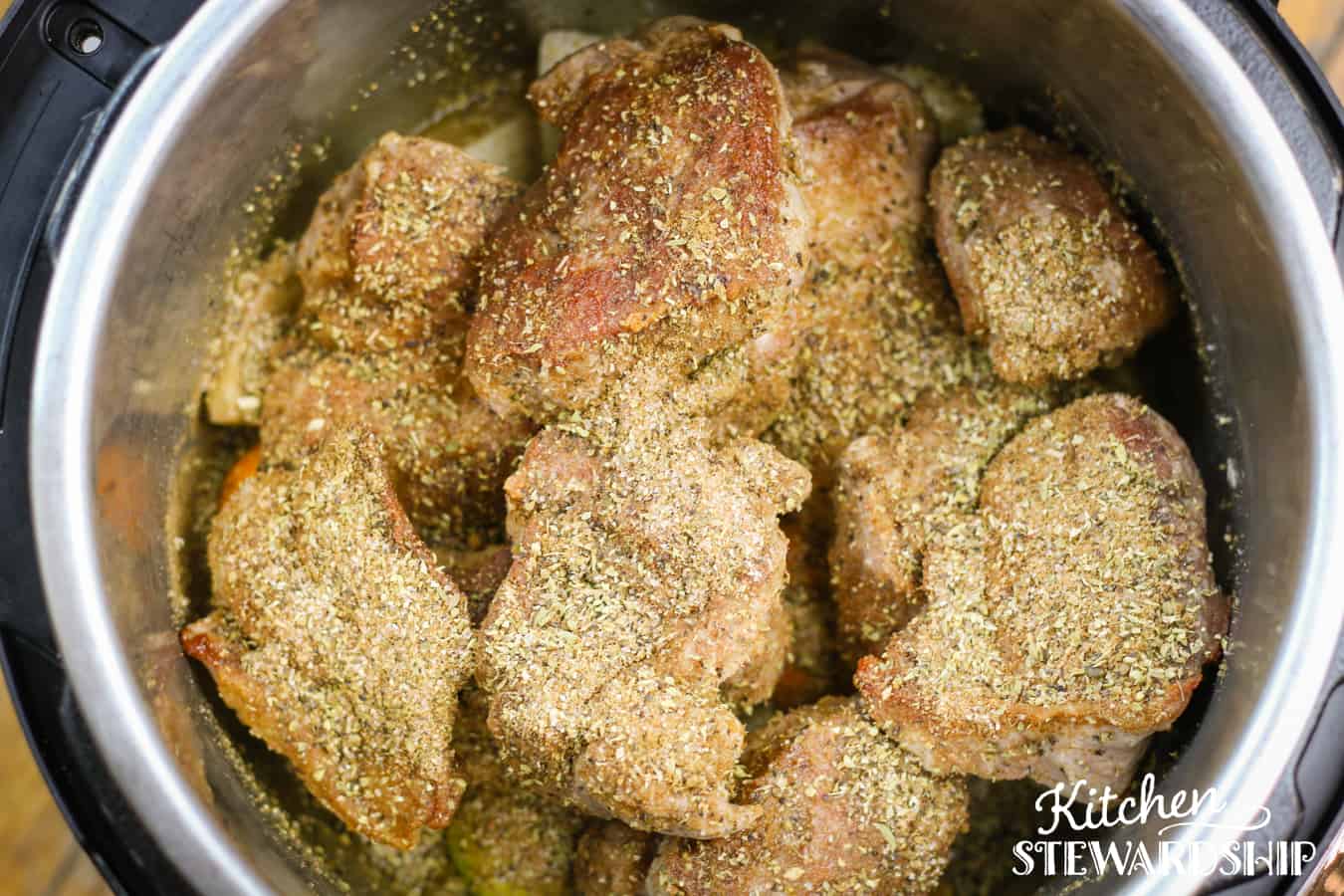 Using the Instant Pot means you can prep the carnitas in the morning before work, so they are ready to go when you get home.