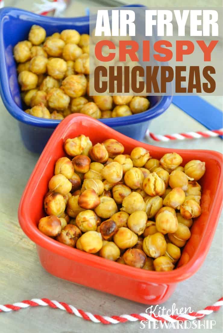 Air Fryer crispy chickpeas