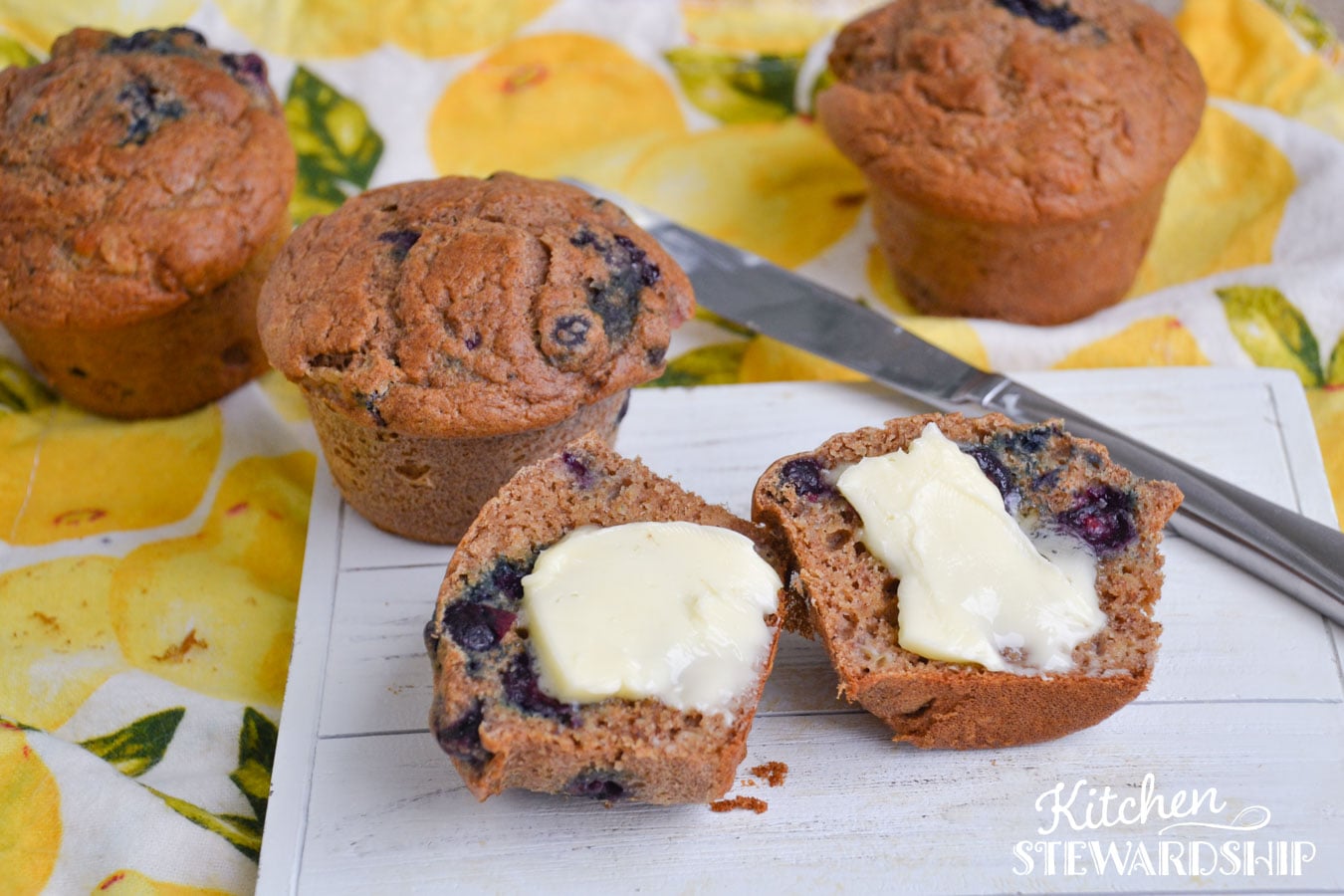 dairy-free blueberry muffins