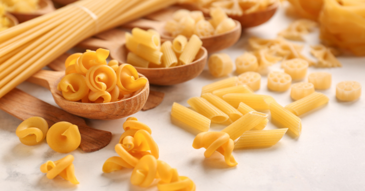 The shape of noodles complements the sauce or soup you add to or put them in. While the flavor of pasta is often the same no matter the shape, the shape of your noodles can change the texture and experience of your final dish. different types of noodles