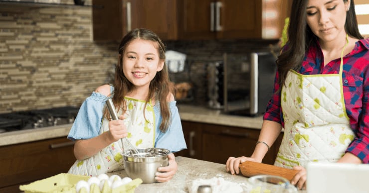 Girl cooking