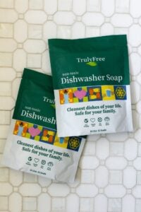 Truly Free dishwasher soap