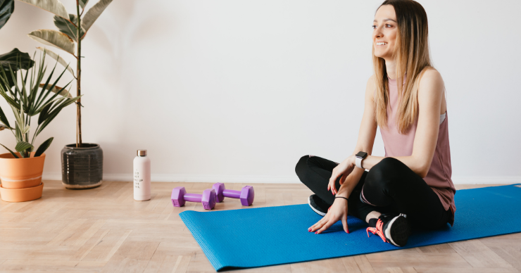 HabitStackingKS2 woman doing yoga