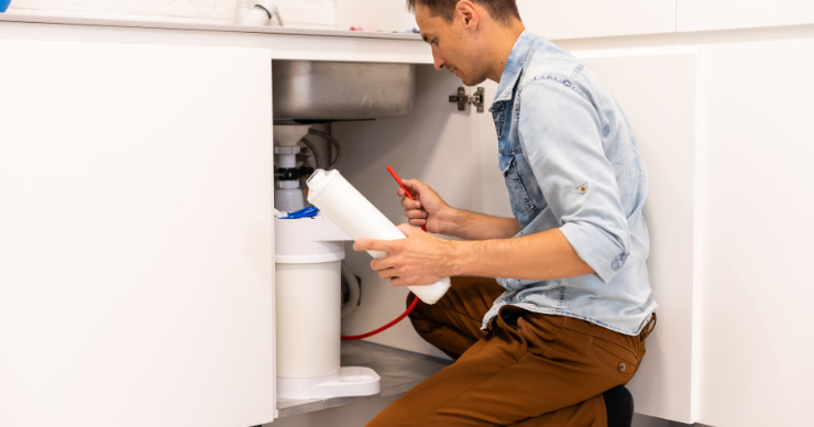installing water filter