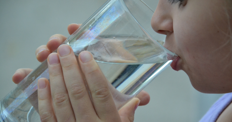 drinking water